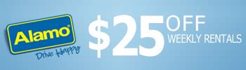 $15 Off Alamo Car Rental Coupon Code + 3.